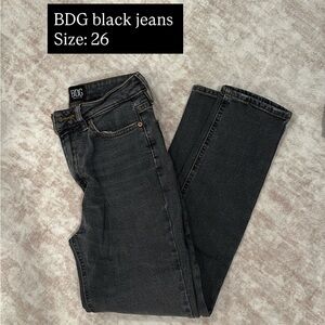 BDG Women's Black Straight-Leg Jeans